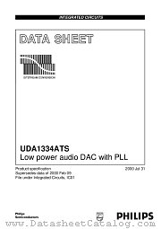 UDA1334ATS/N2 datasheet pdf Philips