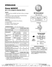 NTMS4404NR2 datasheet pdf ON Semiconductor