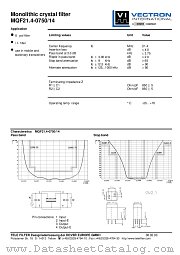 MQF21.4-0750/14 datasheet pdf Vectron
