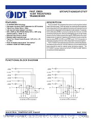 IDT74FCT162952ATPV8 datasheet pdf IDT