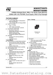 M36W0T7050B0ZAQT datasheet pdf ST Microelectronics