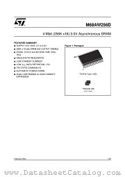 M68AW256DL70ND6T datasheet pdf ST Microelectronics