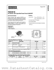FDG361N_NL datasheet pdf Fairchild Semiconductor