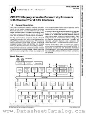 CP3BT13K38Y datasheet pdf National Semiconductor