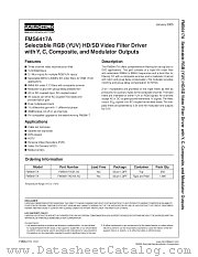 FMS6417ACH_NL datasheet pdf Fairchild Semiconductor
