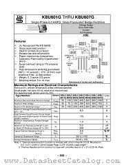 KBU604G datasheet pdf Taiwan Semiconductor