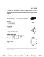 ZX5T853Z datasheet pdf Zetex Semiconductors