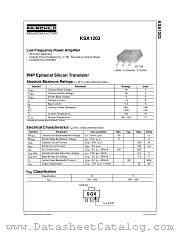 KSA1203 datasheet pdf Fairchild Semiconductor