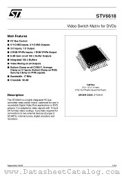 STV6618D datasheet pdf ST Microelectronics
