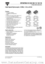 SFH6701-X007 datasheet pdf Vishay