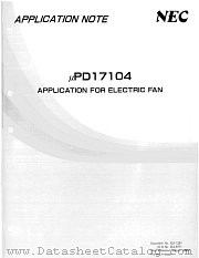 UPD17104 datasheet pdf NEC