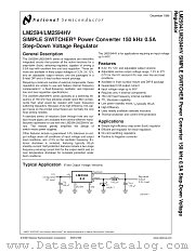 LM2594HVM-ADJ datasheet pdf National Semiconductor