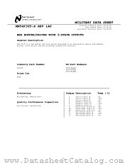 54F365DMQB datasheet pdf National Semiconductor