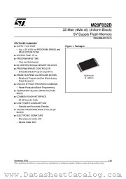 M29F032D70N6 datasheet pdf ST Microelectronics