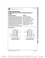 DS90CF584MTDX datasheet pdf National Semiconductor