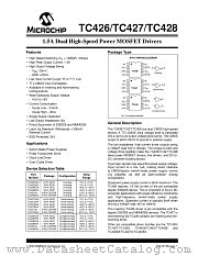 TC427IJA datasheet pdf Microchip