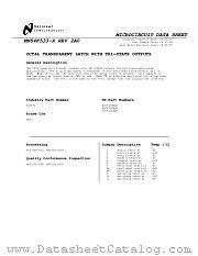 54F533LMQB datasheet pdf National Semiconductor