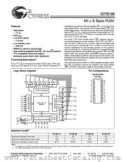 CY7C185-25VC datasheet pdf Cypress