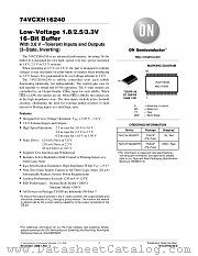 74VCXH16240DTR datasheet pdf ON Semiconductor