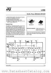 L298 datasheet pdf ST Microelectronics
