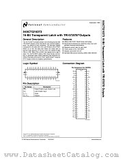 54ACTQ16373FMQB datasheet pdf National Semiconductor