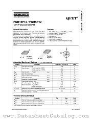 FQB15P12TM datasheet pdf Fairchild Semiconductor