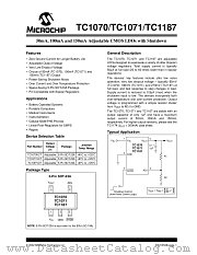 TC1071VCT713 datasheet pdf Microchip