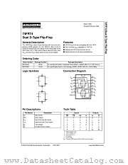 74FR74PC datasheet pdf Fairchild Semiconductor