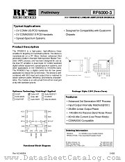 RF6000-3 datasheet pdf RF Micro Devices