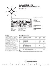 HMMC-1015 datasheet pdf Agilent (Hewlett-Packard)