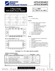 APTGF20X60E2 datasheet pdf Advanced Power Technology