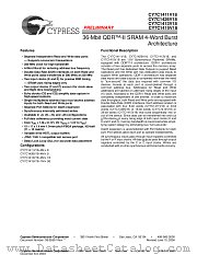 CY7C1413V18-167BZC datasheet pdf Cypress