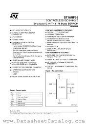 ST16RF58 datasheet pdf ST Microelectronics