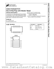 5962-8775701FA(54ACT174FMQB) datasheet pdf National Semiconductor