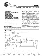 CY7C1297F-117AC datasheet pdf Cypress