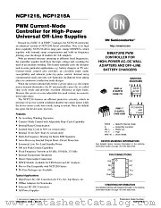 NCP1216P100 datasheet pdf ON Semiconductor