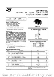 STV160NF02LT4 datasheet pdf ST Microelectronics