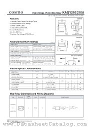 KAQY210 datasheet pdf Cosmo Electronics