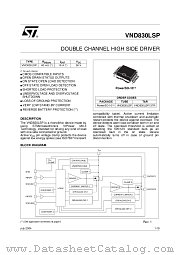 VND830LSP13TR datasheet pdf ST Microelectronics