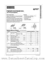 FQB32N12V2TM datasheet pdf Fairchild Semiconductor