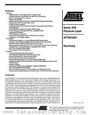 AT78C5081 datasheet pdf Atmel