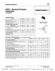MMBF5460LT1 datasheet pdf ON Semiconductor