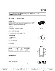 ZX5T3Z datasheet pdf Zetex Semiconductors