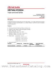 HD74ALVC2G34 datasheet pdf Renesas