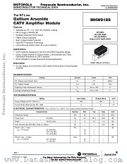 MHW9189 datasheet pdf Freescale (Motorola)