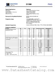 C1300 datasheet pdf Vectron