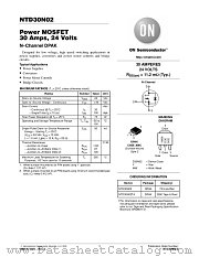 NTD30N02T4 datasheet pdf ON Semiconductor