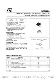 STD790AT4 datasheet pdf ST Microelectronics