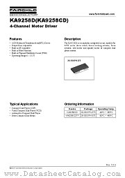 KA9258BDTF datasheet pdf Fairchild Semiconductor