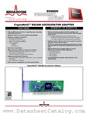 BCM800 datasheet pdf Broadcom
